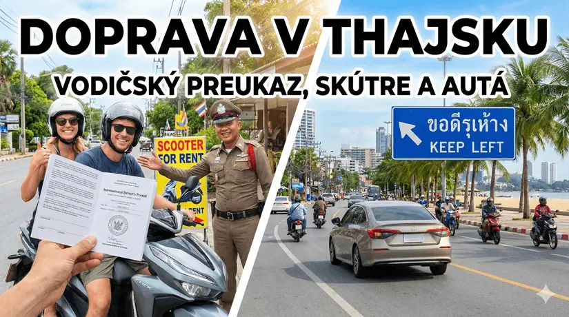 doprava v thajsku - auta a motorky